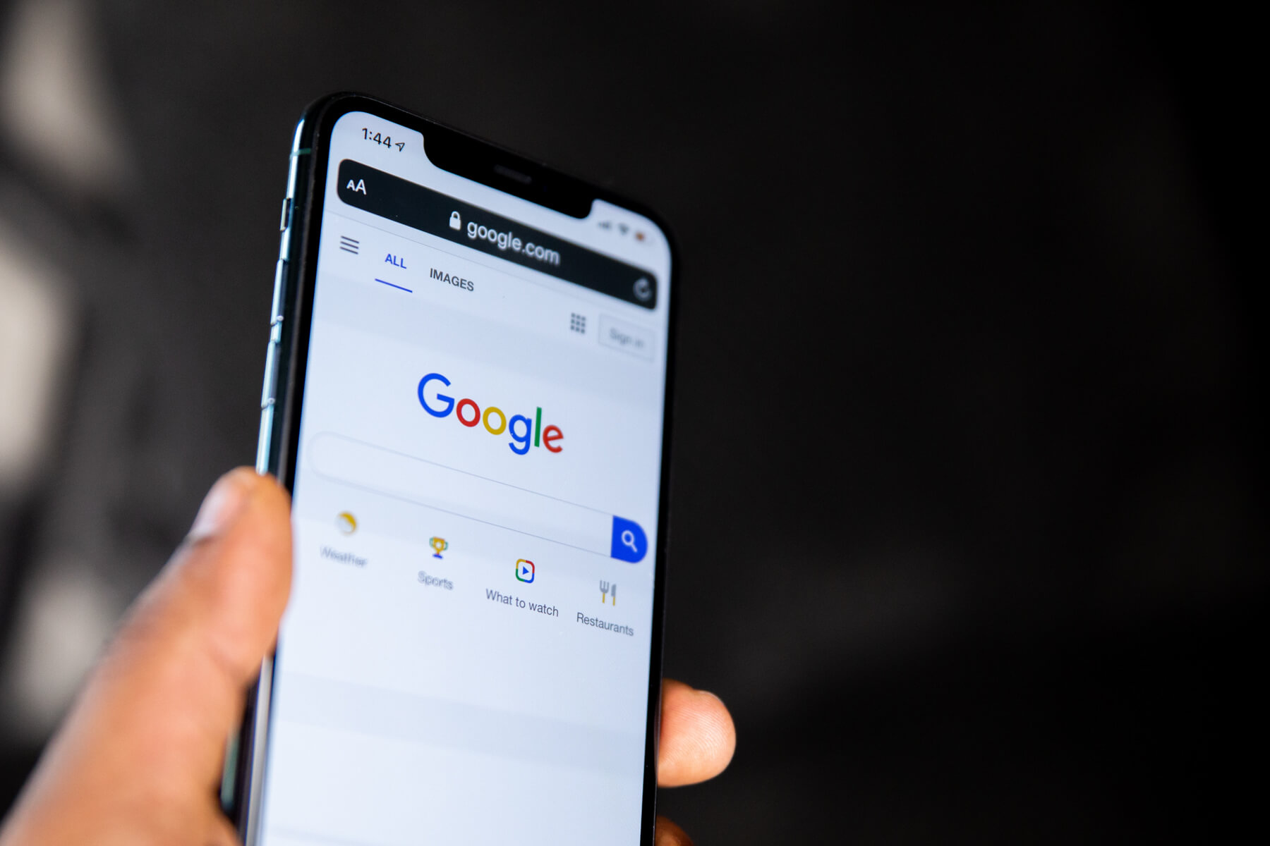 Google search on iPhone, SEO truths